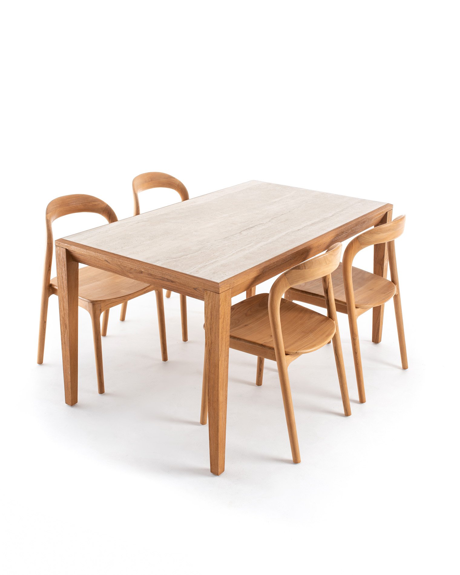 ASTRA DINING TABLE & NEVA DINING CHAIR WOODEN SEAT Thumbnail